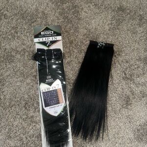 EGO Black Clip-In Hair Extensions